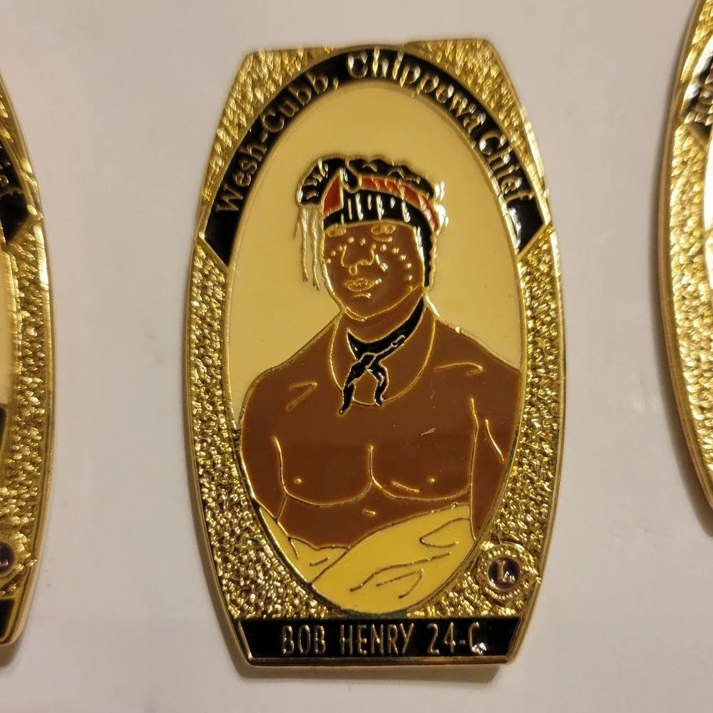 13pc Lions Club‎ International Native American Chiefs Enamel Trading Pin Set